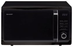 Sharp - R764KM 900W Microwave with Grill - Black